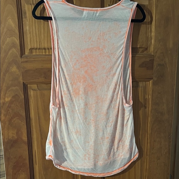 SoulCycle White and Peach/Orange Muscle Tee - Picture 3 of 3